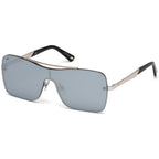 Sonnenbrille aus silbernem Metall