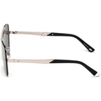 Sonnenbrille aus silbernem Metall