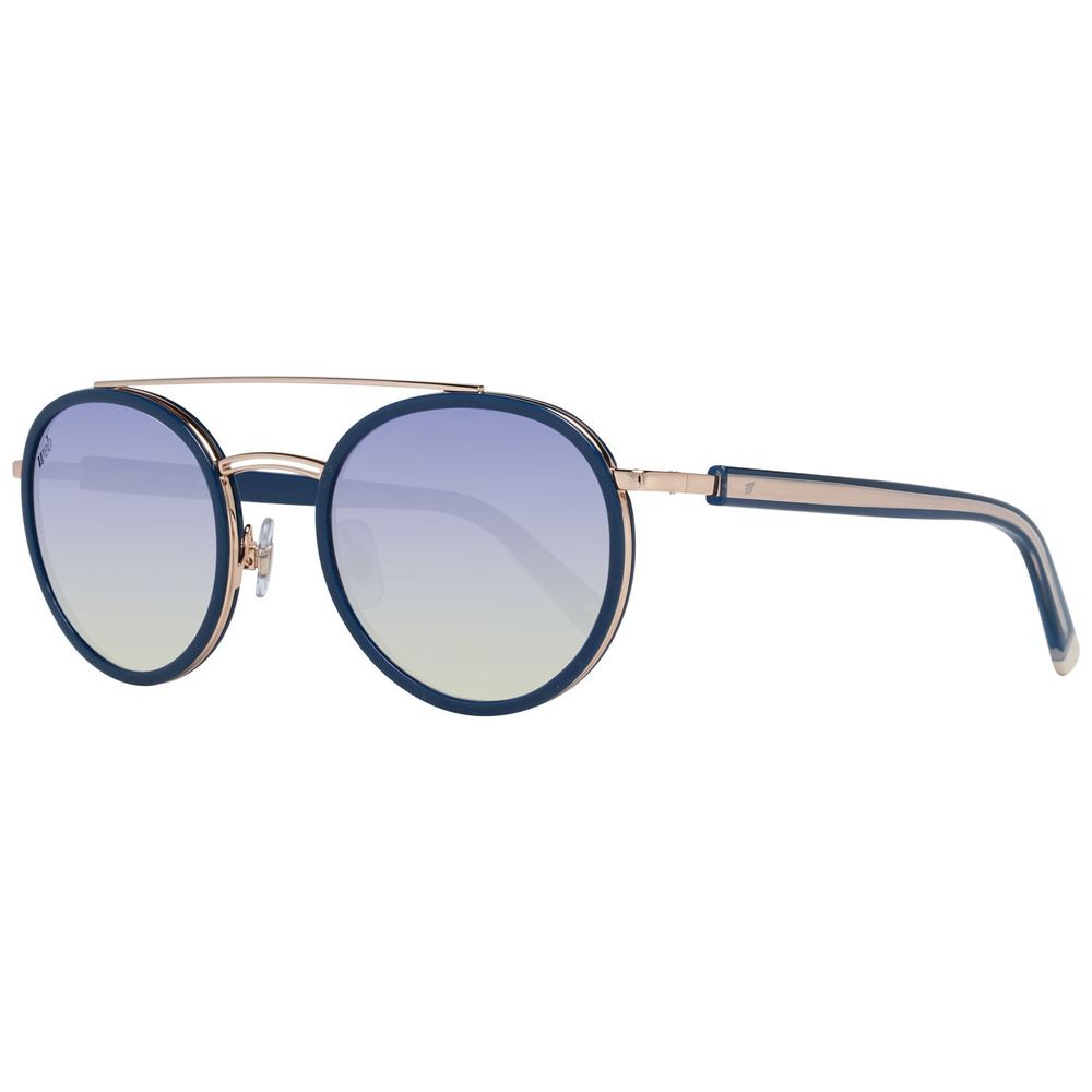 Blaue Metallsonnenbrille