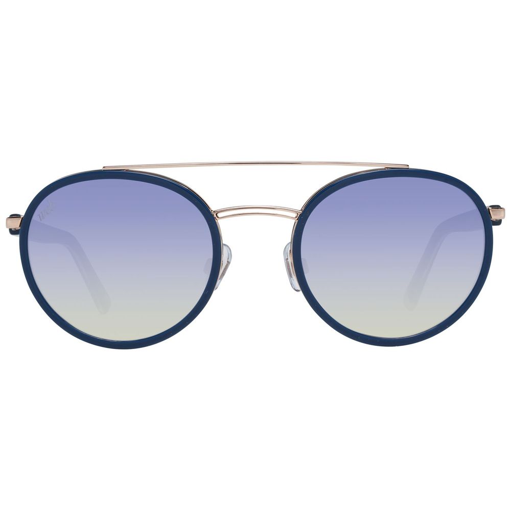 Blaue Metallsonnenbrille