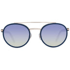 Blaue Metallsonnenbrille