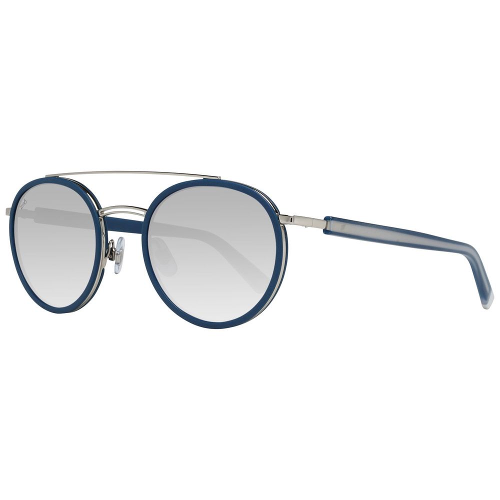 Blaue Sonnenbrille aus Metall