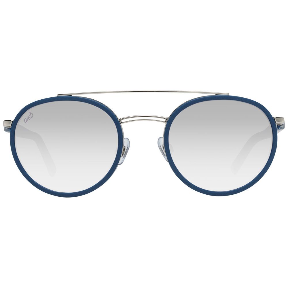 Blaue Sonnenbrille aus Metall