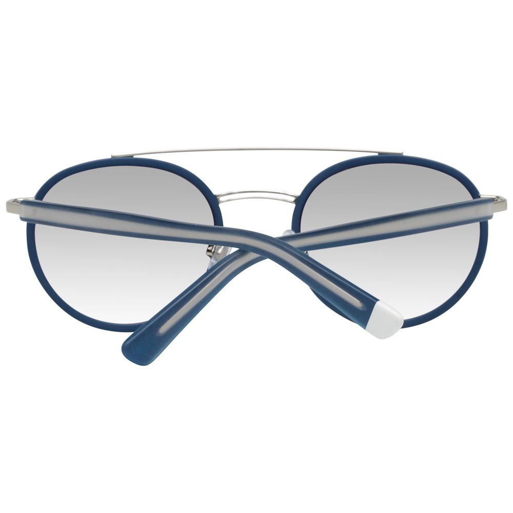 Blaue Sonnenbrille aus Metall