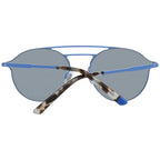 Sonnenbrille aus blauem Metall