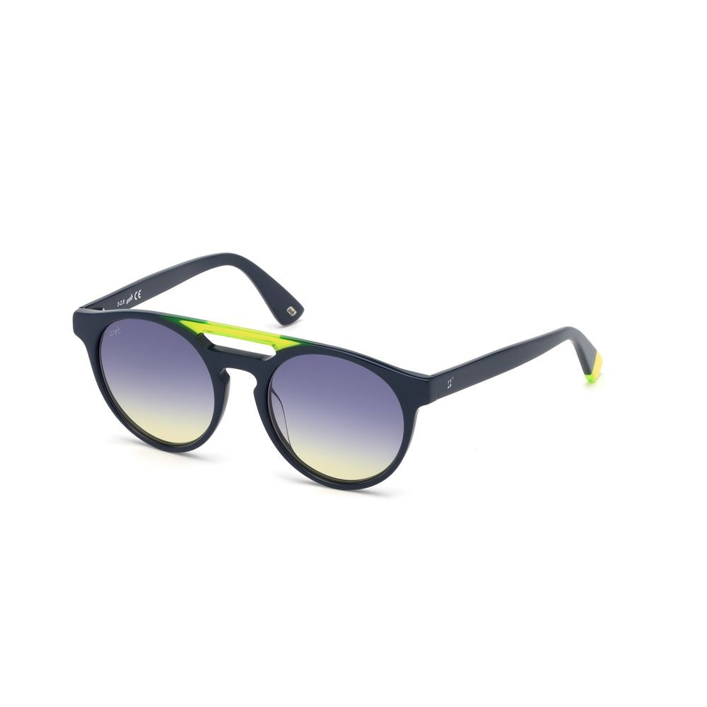 Blaue Sonnenbrille aus Kunststoff