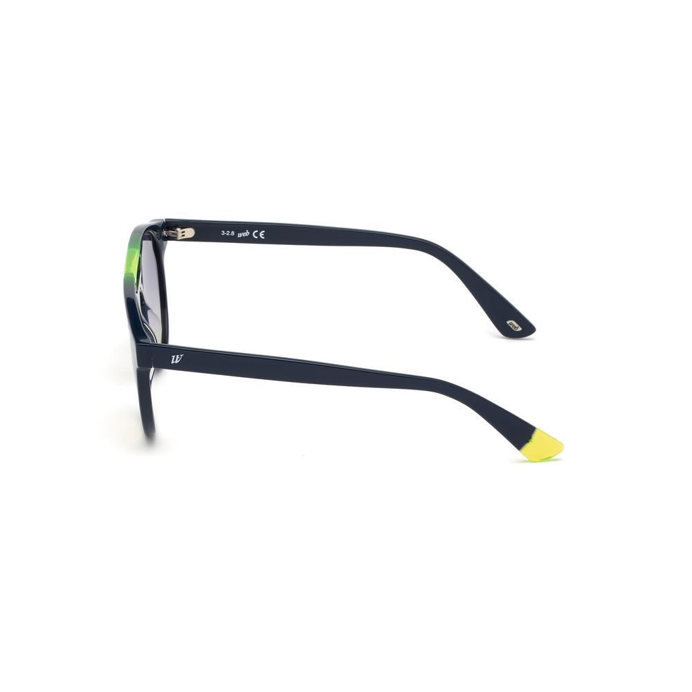 Blaue Sonnenbrille aus Kunststoff