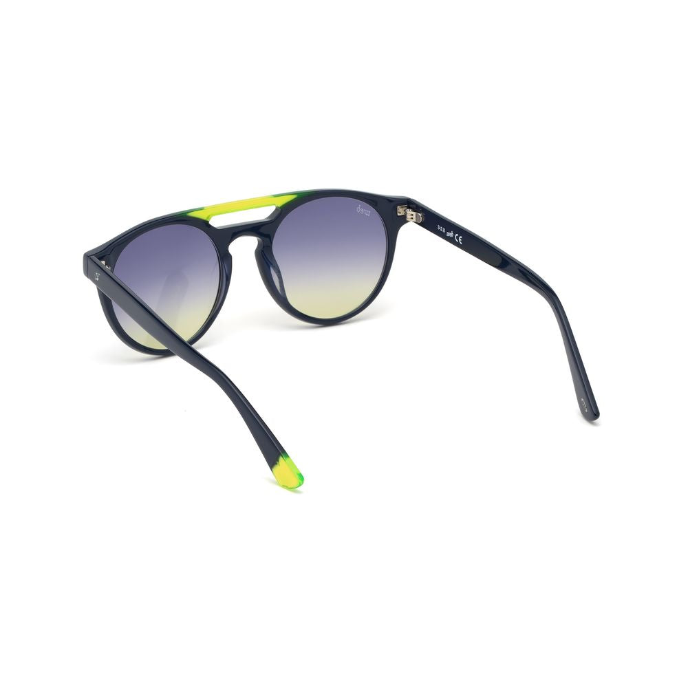 Blaue Sonnenbrille aus Kunststoff