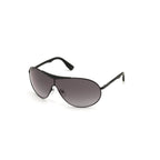 Sonnenbrille aus schwarzem Metall