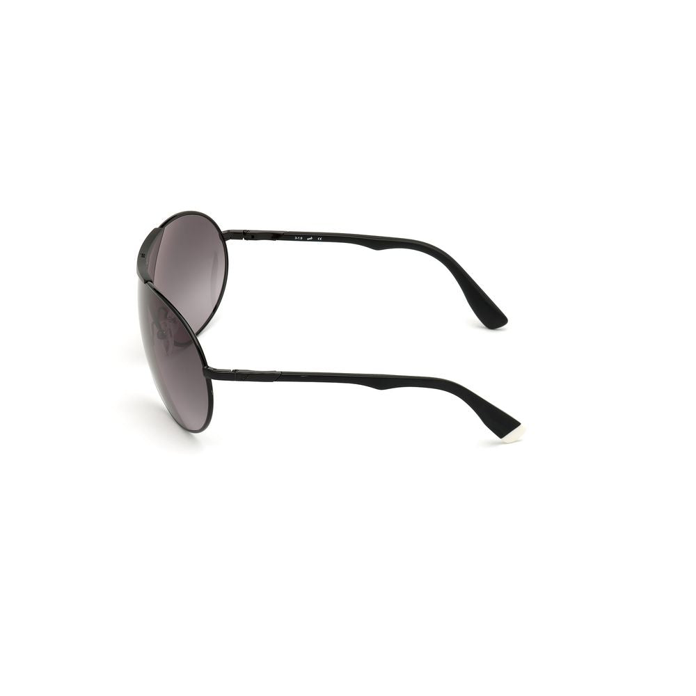 Sonnenbrille aus schwarzem Metall
