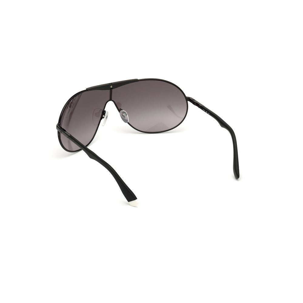 Sonnenbrille aus schwarzem Metall