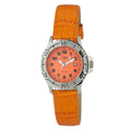Orologio da donna in pelle arancione