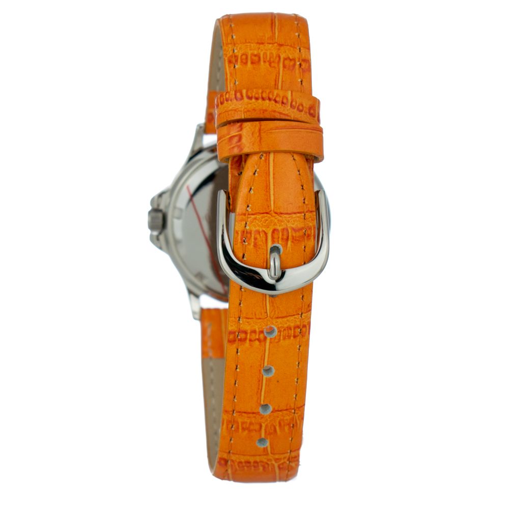 Orologio da donna in pelle arancione