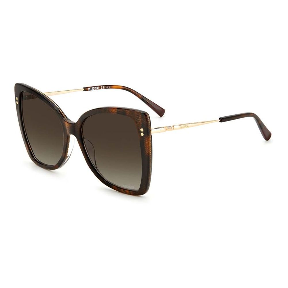 Braune Sonnenbrille aus Kunststoff