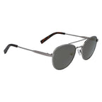 Sonnenbrille aus grauem Metall