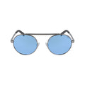 Sonnenbrille aus grauem Metall