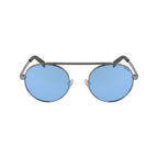 Sonnenbrille aus grauem Metall
