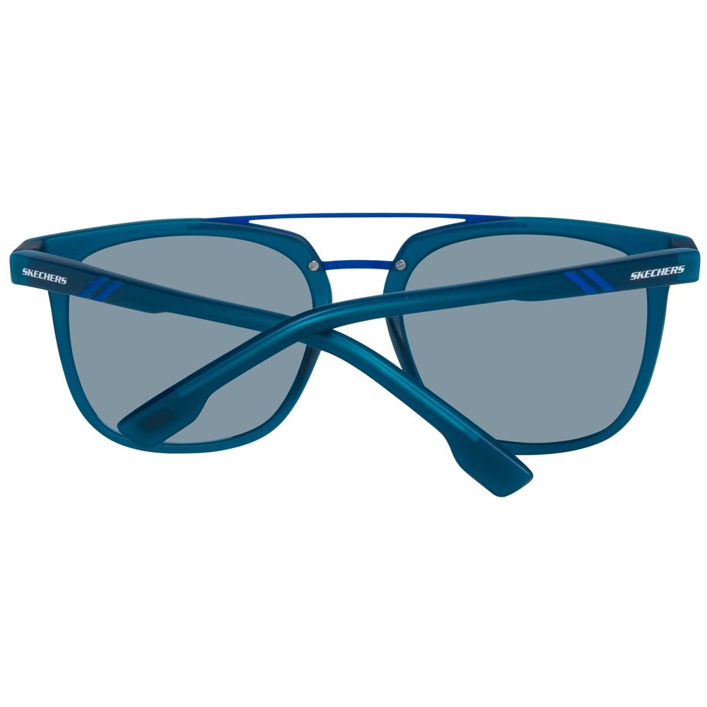 Blaue Metallsonnenbrille