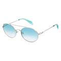 Sonnenbrille aus silbernem Metall