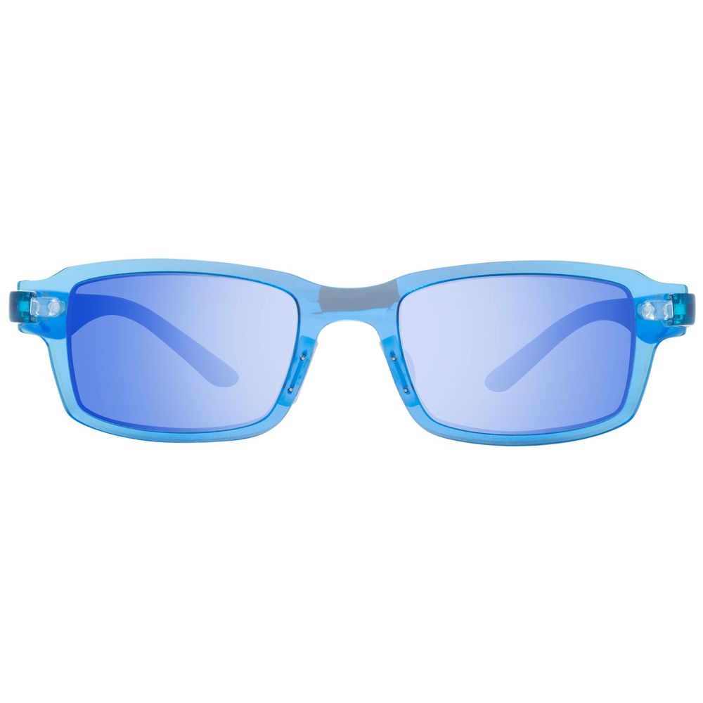 Blaue Plastiksonnenbrille
