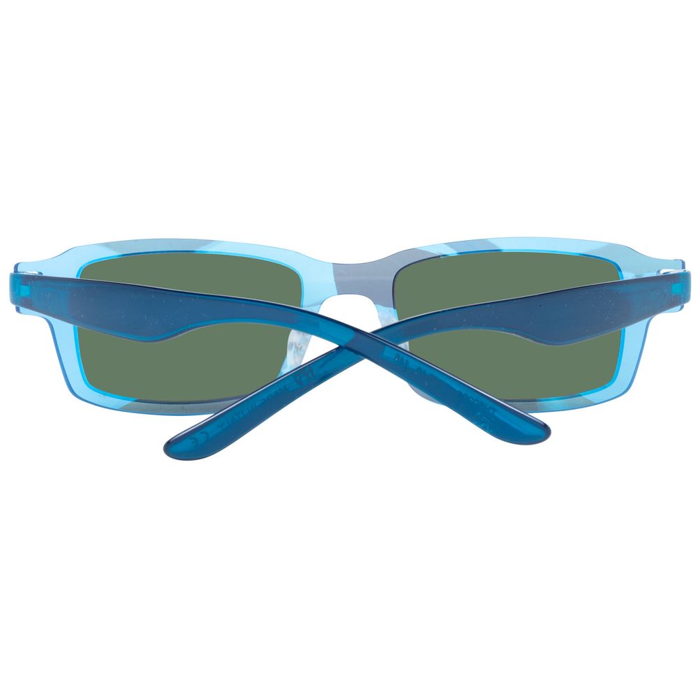Blaue Plastiksonnenbrille