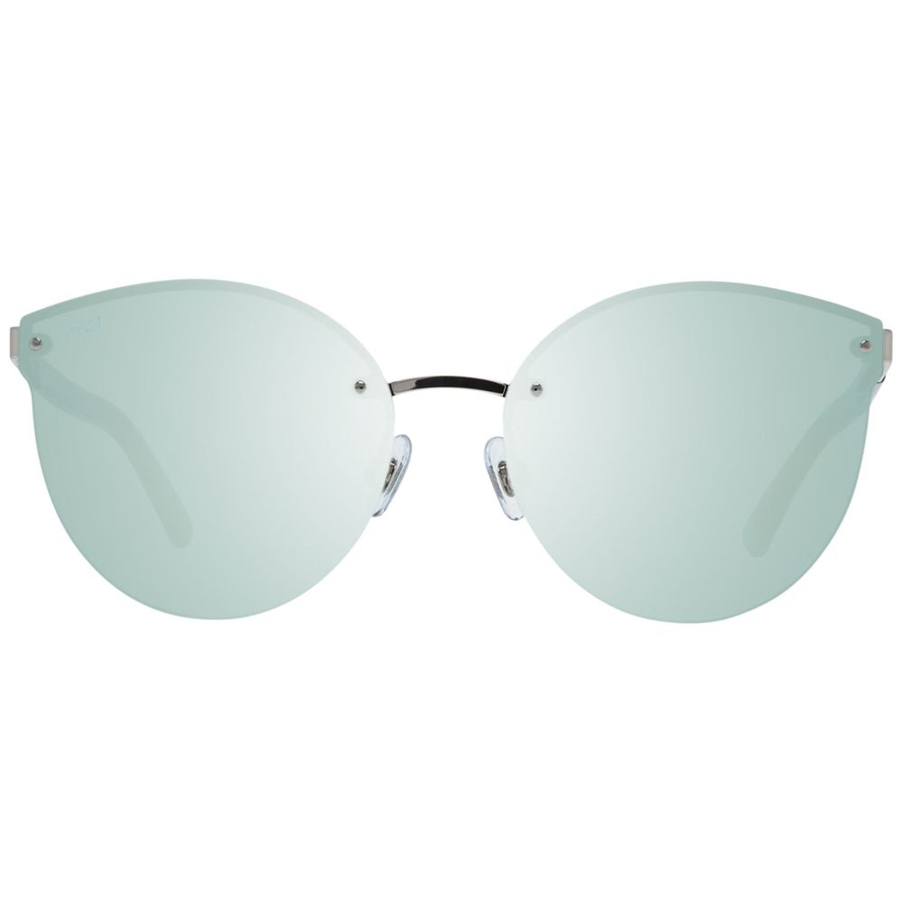 Sonnenbrille aus silbernem Metall