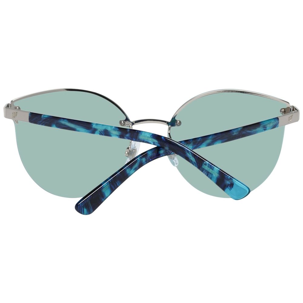 Sonnenbrille aus silbernem Metall
