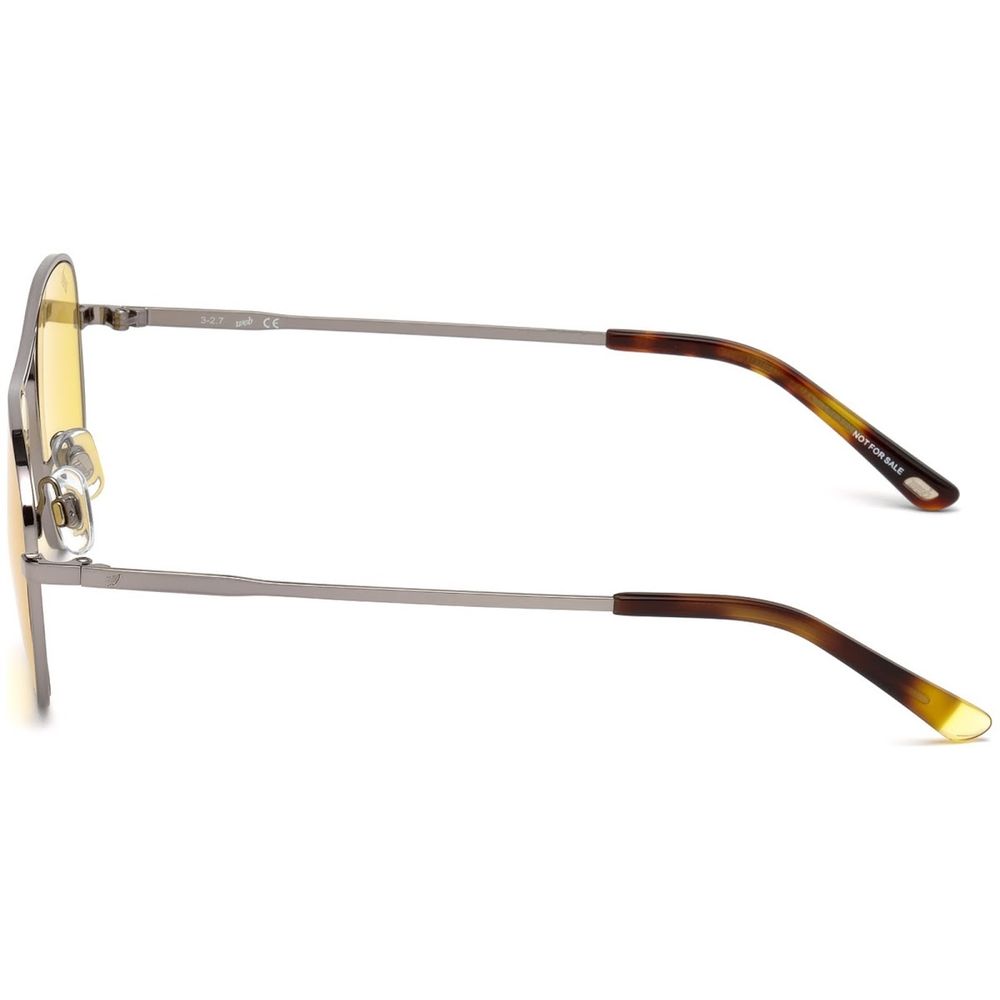 Sonnenbrille aus silbernem Metall