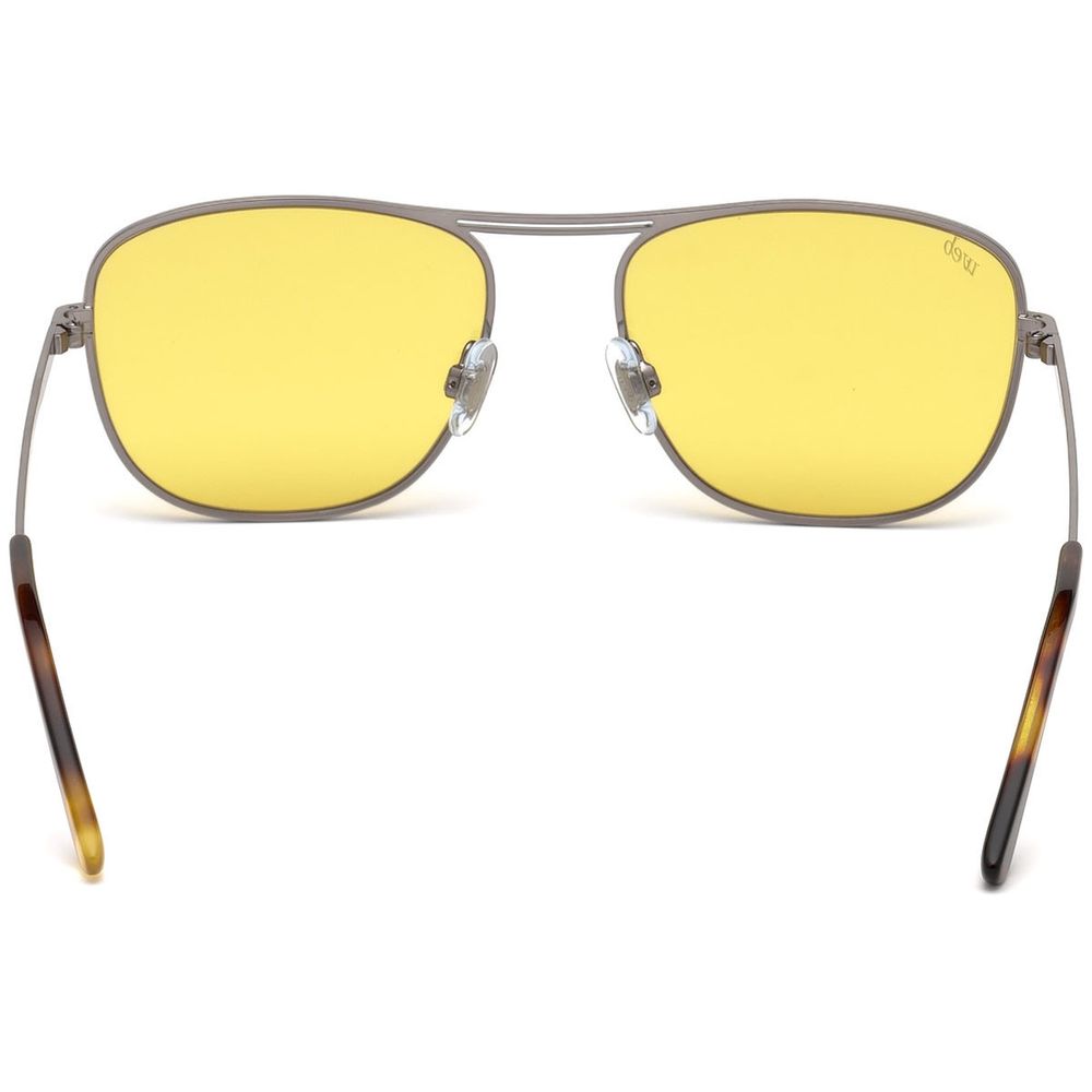 Sonnenbrille aus silbernem Metall