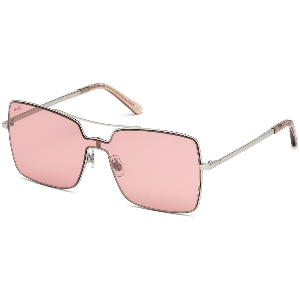 Sonnenbrille aus silberfarbenem Metall