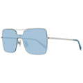 Sonnenbrille aus silbernem Metall