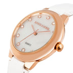 Orologio da donna in pelle bianca