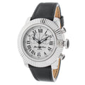 Black Leather Dress Watch