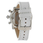 Schwarze Lederarmbanduhr
