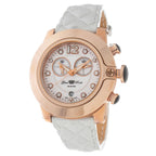 White Leather Dress Watch