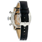 Armbanduhr aus schwarzem Leder