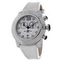 White Leather Dress Watch