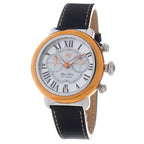 Black Leather Dress Watch