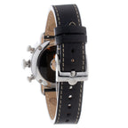 Black Leather Dress Watch
