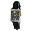 Black Leather Dress Watch