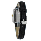 Black Leather Dress Watch