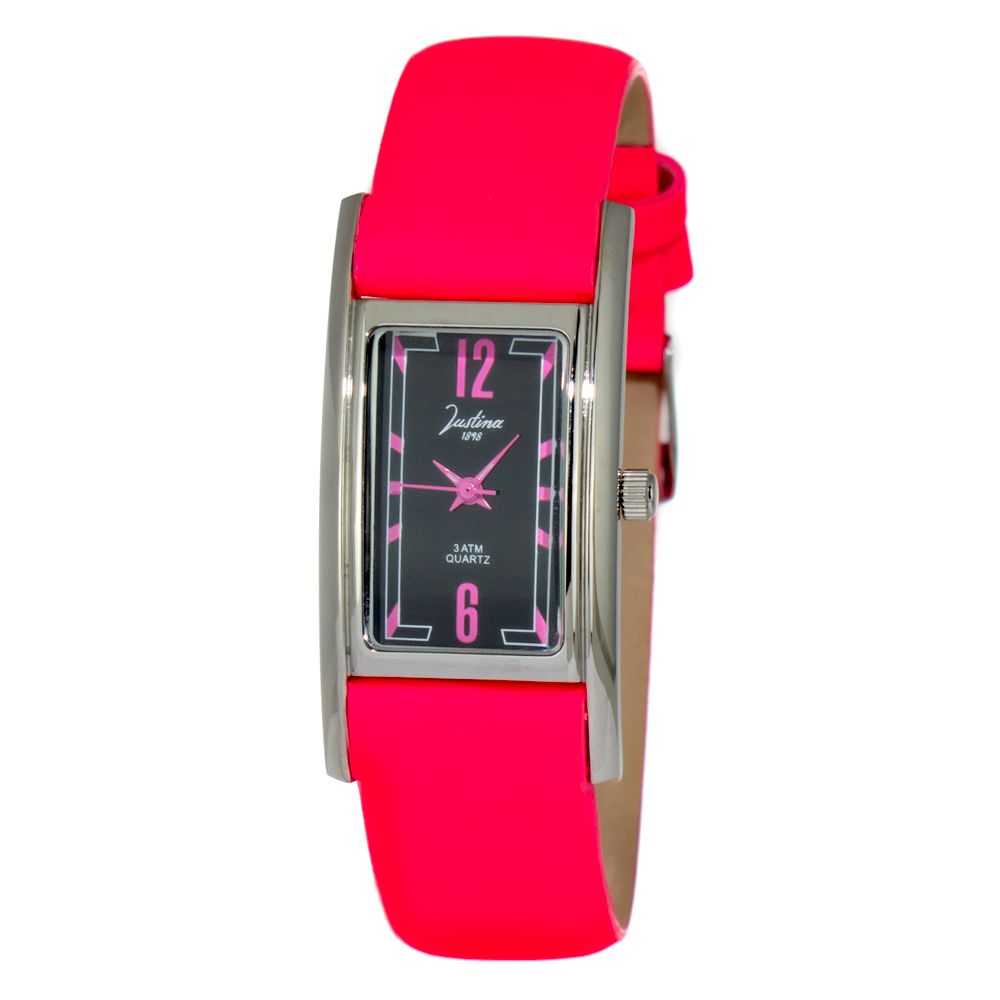 Mehrfarbige Lederuhr