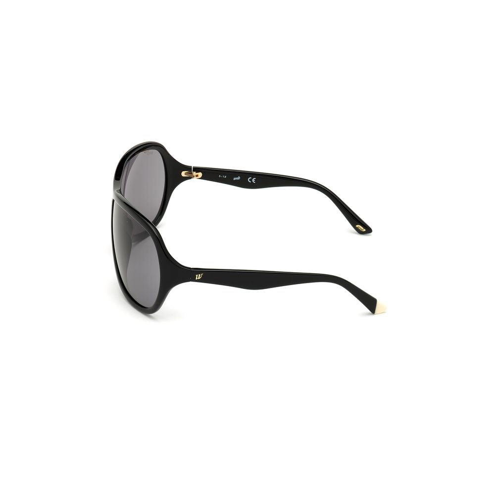 Schwarze Sonnenbrille aus Kunststoff
