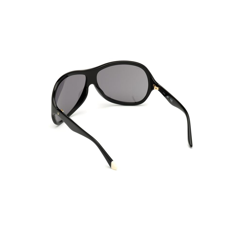 Schwarze Sonnenbrille aus Kunststoff