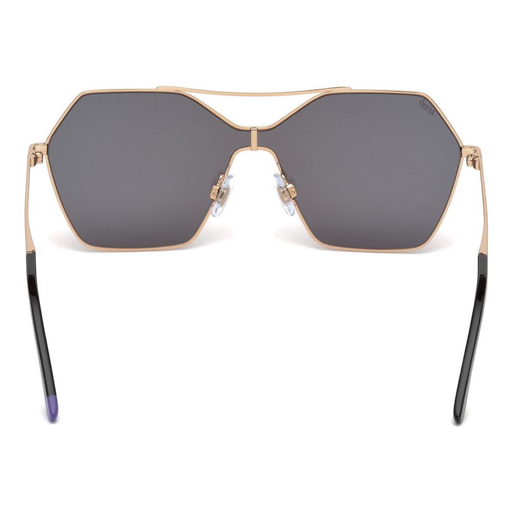 Rosegoldene Metallsonnenbrille
