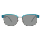 Blaue Sonnenbrille aus Metall