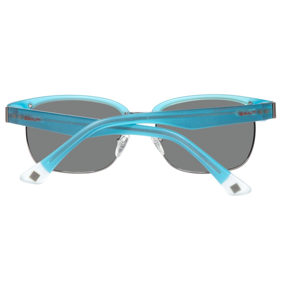 Blaue Sonnenbrille aus Metall