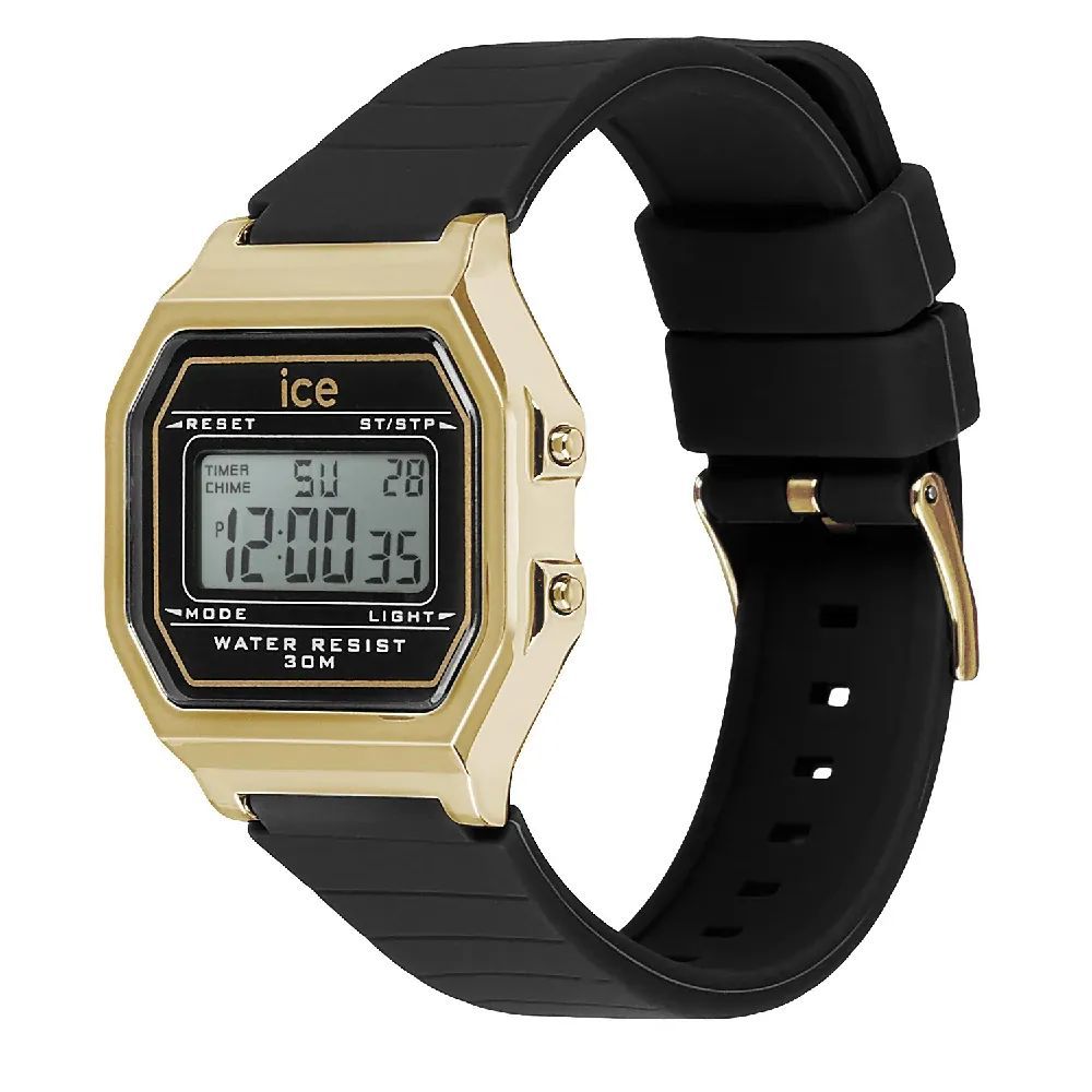 Orologio digitale in plastica nera