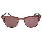 Braune Sonnenbrille aus Metall