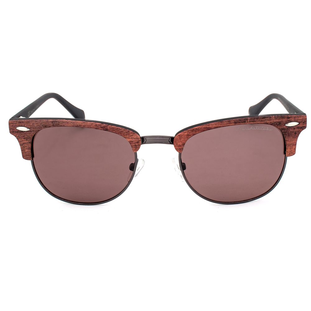 Braune Sonnenbrille aus Metall